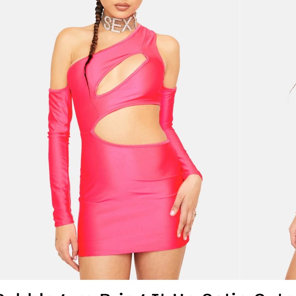 Tresser Bring It Up Satin Cutout Dress
